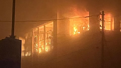 gorakhpur GST Office Fire: