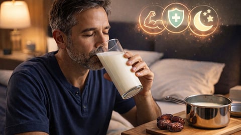 benefits of eating milk and dates