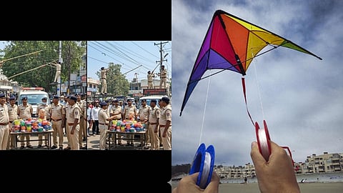 Safety awareness message on Makar Sankranti: Jalna Traffic Police's anti-nylon kite string campaign
