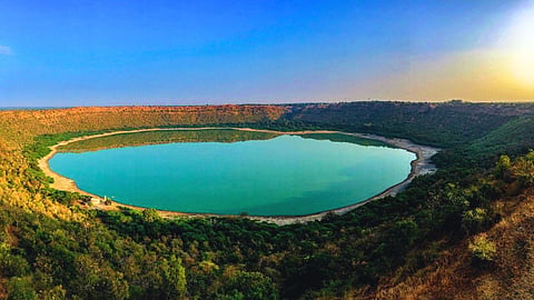 Bombay High Court takes suo motu cognizance as water levels in Lonar Lake rise by 20 feet, submerging ancient temples and threatening the unique ecosystem.