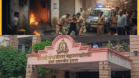 Elections fuel the fire! Attempt to burn down Ajit Pawar faction's office in Sambhaji Nagar; police arrest the accused.