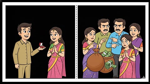 A retired police inspector and his family were defrauded of 50 lakh rupees under the pretext of marriage.