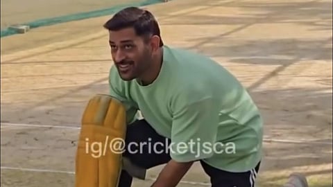 MS Dhoni Starts Practicing For IPL 2026