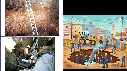 Water supply disrupted due to a burst in the Jayakwadi water pipeline; supply restored after 19 hours; employees showed promptness