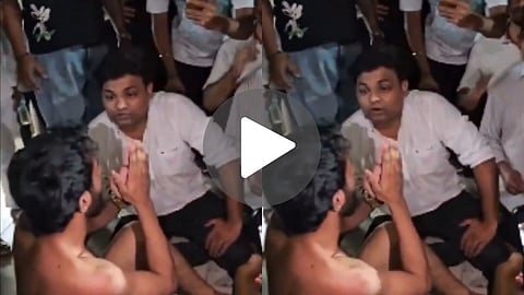 Tension in Nalasopara as MNS workers thrash a youth for an objectionable post against Raj and Uddhav Thackeray. Video of the assault goes viral on social media.