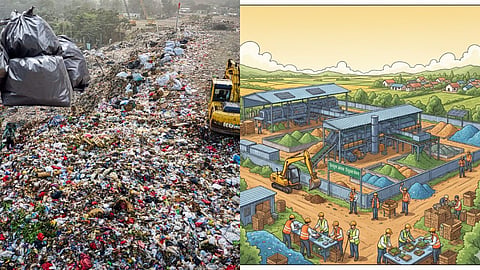 Eleven villages in Wardha will get relief from waste problems; a Rs 3.5 crore waste processing center has been set up in Injapur