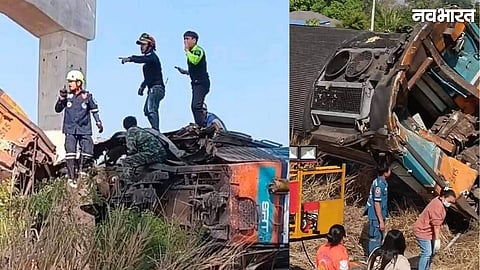 Thailand Train Tragedy: 22 Dead as Construction Crane Collapses on Moving Passenger Train