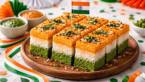 tricolor dhokla for republic day 2026
