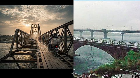 Bhandara: Despite the ban, traffic continues on the dangerous bridge over the Wainganga river, with people risking their lives to travel.