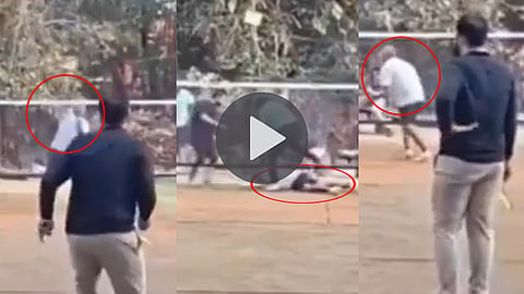 shocking moment great smash then sudden death caught live on badminton court