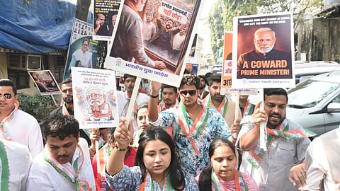 Manoj Naravane Book Controversy Mumbai Youth Congress Protest