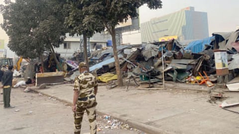 Khardi Bulldozer Action: Bulldozers fired for builder? Questions raised over Municipal Corporation's action
