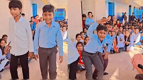 A government school students’ dance on ‘Kacchi Kali’ has gone viral on social media.