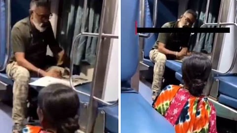 An unknown man helped a woman who boarded the wrong train, setting an example of humanity.