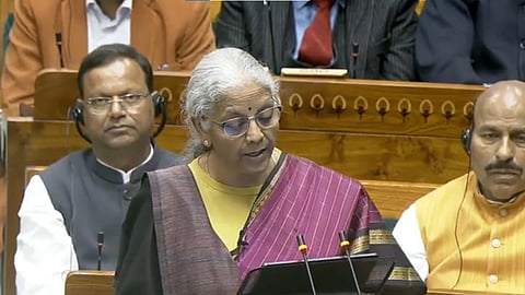 Nirmala Sitharaman began her speech by invoking the name of Saint Ravidas