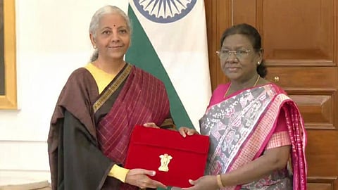 Nirmala Sitharaman handed over the budget copy to the President.