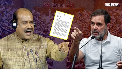 lok sabha chaos rahul gandhi explosive letter targets speaker om birla