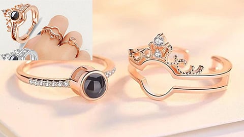 The magic of couples' glow rings has swept through Chhatrapati Sambhaji Nagar; the demand for digital love rings has increased in gift shops