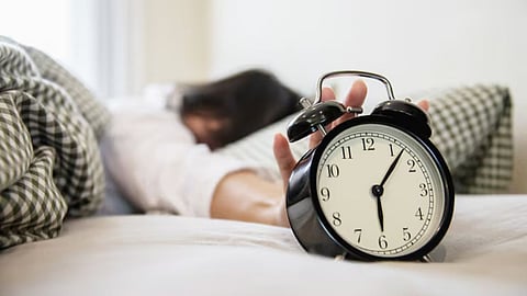 Person Waking Up Early In Morning
