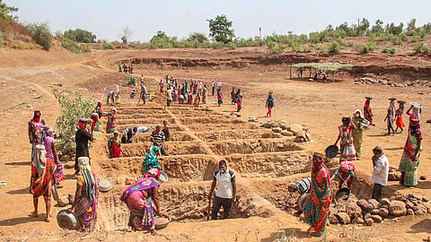 Over 50,000 MNREGA workers in Gondia face a financial crisis as wages worth crores remain unpaid for three months. Authorities claim the disbursement process is underway.