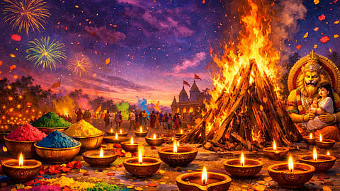 Holi Ke Din In Jagahon Par Jalayein Deepak,