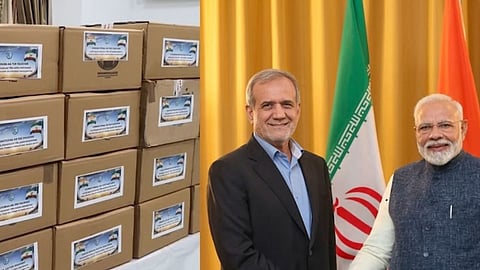 Amidst the conflict, India extends a helping hand to Iran, sending the first consignment of medical aid; Tehran says 'Thank You'.