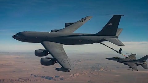 The US suffered a major setback in the Iran war, as a suicide drone worth 6.4 million dollars destroyed a 7.5 billion dollar aircraft; four soldiers were also killed.