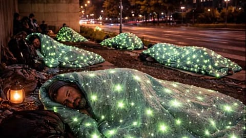 Norway Glowing Blanket for Homeless