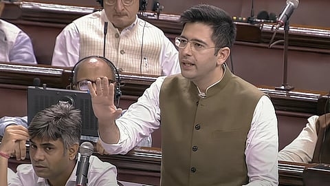 incoming call restriction debate in parliament raghav chadha questions telecom policy