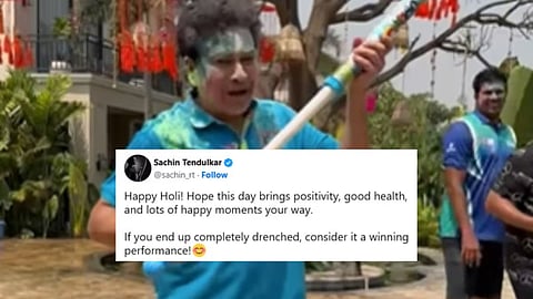 Sachin Tendulkar Leads Holi Wishes