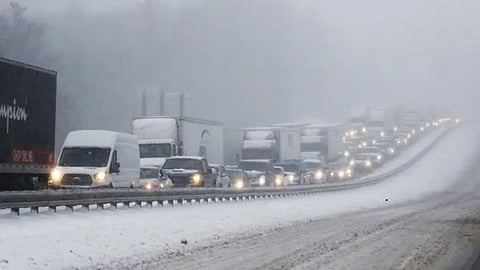 Nature's 'Double Attack' in the US: Snowstorm and Tornado Wreak Havoc; 1,800 Flights Cancelled