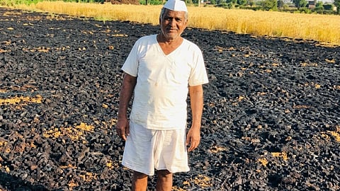 A short circuit in Malegaon caused a fire, burning crops before harvest; a year's hard work was destroyed in an instant.