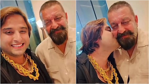 Sanjay Dutt Gold iPhone Pakistani Influencer