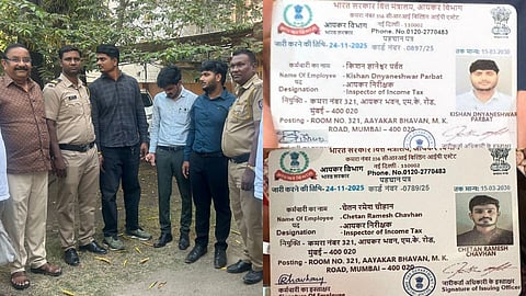 Two fake Income Tax officers arrested in Wardha for attempting a raid at a professor's house.
