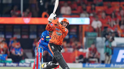 Abhishek Sharma scored century against Delhi Capitals