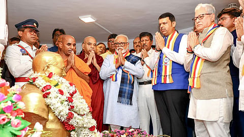 Ambedkar Jayanti CM Fadnavis and Governor Jishnu Dev Verma paid tribute at Chaityabhoomi