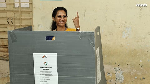 Baramati By-Election: Supriya Sule Casts Her Vote; Why Did Sharad Pawar Not Turn Up to Vote? Get the Health Update Here.