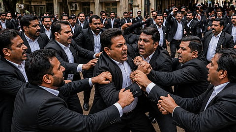 bhopal district court lawyers group clash bar association election controversy general body meeting cancelled
