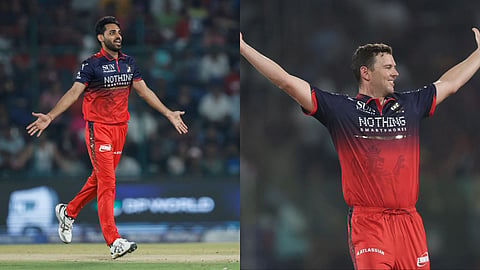 Bhuvneshwar Kumar and Josh Hazlewood