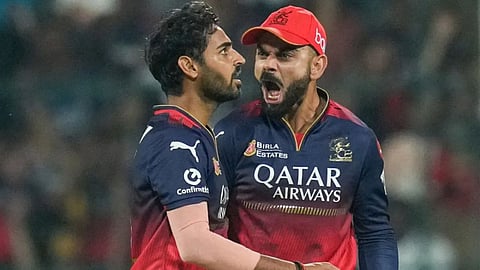 Bhuvneshwar Kumar and Virat Kohli