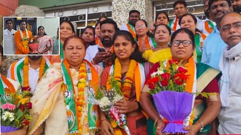 Exploiting BJP's internal rift, Congress won 4 out of 5 posts in Chandrapur Municipal elections. Sangita Bhoyar was elected as Chairperson of Women & Child Welfare.