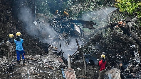 Helicopter Crashes in Indonesia