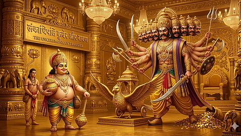 Even Kubera, the God of Wealth, feared Ravana Golden Lanka belong