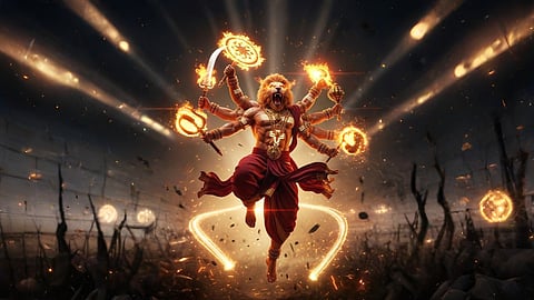 most dangerous avatar Narasimha became fiercest Lord Vishnu.