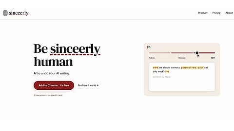 New Tool Deliberately Introduces Errors Sinceerly AI Writing