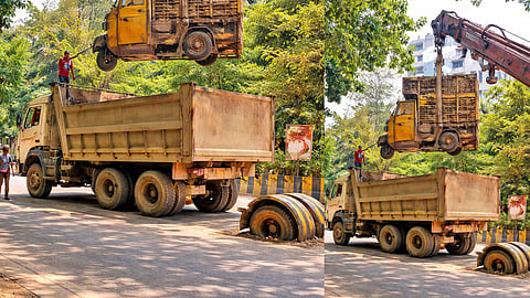 TMC seized 19 abandoned vehicles and cleared footpath encroachments in Thane's Lokmanya Nagar to ease traffic. A case was filed against one person for obstructing duty