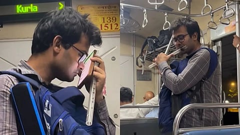 A blind man’s flute performance has won hearts on social media.