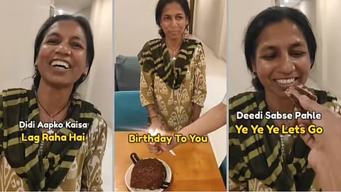 Man wins hearts by celebrating maid’s birthday.