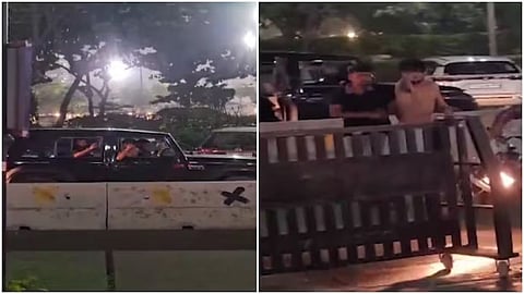 Two men were arrested after a viral video showed Thar occupants creating chaos on Noida roads.