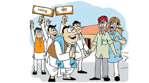 Campaigning ends for Wardha GP by-elections. Voting for 3 Sarpanch & 38 member seats on April 27; results on April 28. Security tightened across 12 polling stations.